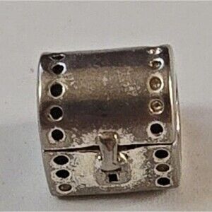 Sterling Silver Retired ALE Pandora Heart Hope Chest Charm